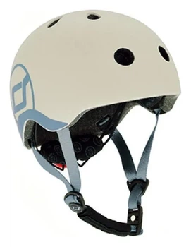 Шолом захисний дитячий Scoot and Ride, світло-сірий, з ліхтариком, 45-51см (DWT_SR-181206-ASH)
