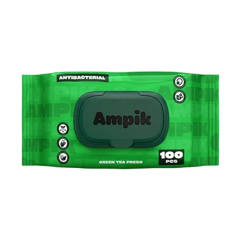 Влажные салфетки Ampik Light антибактериальные 100 шт (4850042980060)