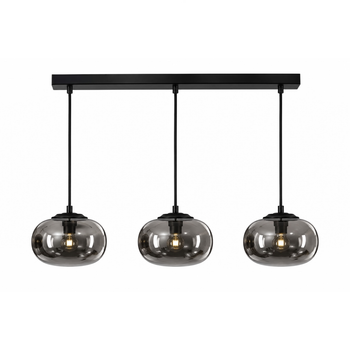 Потолочный подвес SHANA 3PL Е14 черный/дымчатый LIGHT SET