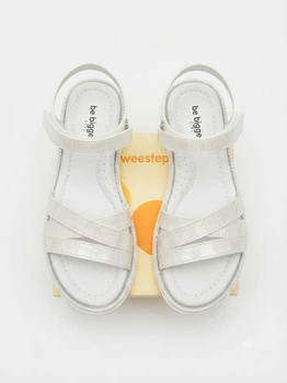 Босоніжки для дівчинки weestep білого кольору 35 р