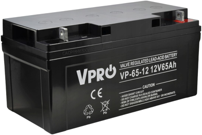 Akumulator Volt Polska AGM VPRO 12V 65 Ah (6AKUAGM065)