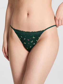 Трусики бікіні жіночі бавовняні Victoria's Secret 852868168 S Зелені (1160286639)