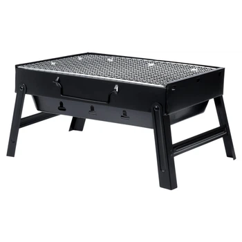 Grill węglowy Vilde 489378 składany przenośny w walizce 40 x 27.5 x 20 cm (5900670121294)