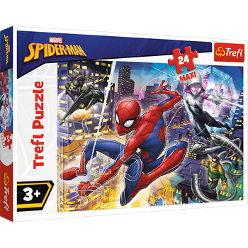 Puzzle Trefl Marvel Nieustraszony Spider-Man Maxi 24 elementy (5900511142891)