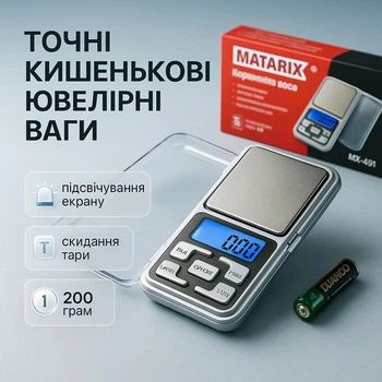 Весы ювелирные электронные MS-1724B до 200 г