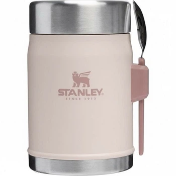 Термос для їжі з ложкою Stanley Classic Legendary Food Jar + Spork Rose Quartz 400 мл (100000104541)