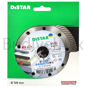 Диск алмазний відрізний DiStar 1A1R Gres Master 125x1,4x10x22,23 мм турбований