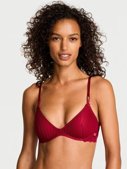 Бюстгальтер с Push-up без косточек Victoria's Secret 294439452 38C Бордовый (1160363161)