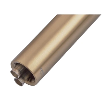 Змішувач для умивальника Zerix Rex-001-B Brushed Gold з нерж. сталі (Колір матове золото) (ZX6116)