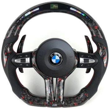 Кований Карбон Колір Червоний M Кермо + Led Екран BMW F20 F21 F22 F23 F30 F31 F32 F33 F36 X3 F25 F26 F15 F16 Руль