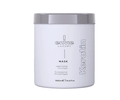 Маска капілярна для пошкодженого волосся з кератином luxury keratin envie 1л