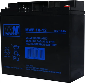 Akumulator MW Power VRLA AGM MWP 18-12 12V 18Ah (5902135123515)