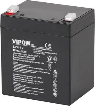 Аккумуляторная батарея гелевая Vipow 12 V 4 Ah (BAT0210)