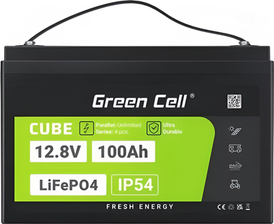 Аккумуляторная батарея Green Cell LiFePO4 12.8V 100Ah (LFPGC12V100AH)