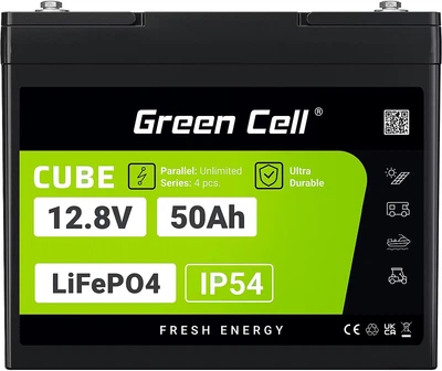 Аккумуляторная батарея Green Cell LiFePO4 12.8V 50Ah (LFPGC12V50AH)