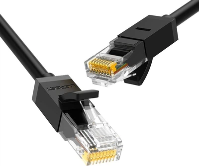 Сетевой кабель Ugreen NW102 Cat 6 U/UTP Lan Flat Cable 15 м Black (UGR-50180)