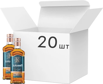 Упаковка настоянки KALGANOFF з медом та бренді 0.5 л 40% х 20 шт (4820210843824)
