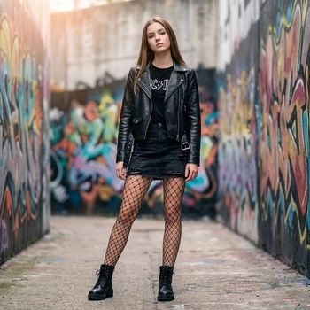 Колготи велика сітка для дівчат Day Mod Fiona р 3 L 165-185 см 15-16 років чорні 1123035