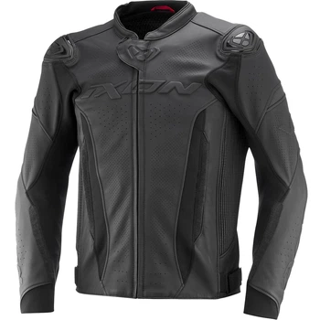 Спортивная кожаная мотокуртка IXON VORTEX 3 JKT black/black XL