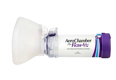 Спейсер Aero Chamber Plus Flow-Vu ингалятор с маской для детей и взрослых от 5 лет 14.5 см