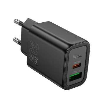 Адаптер сетевой HOCO Gentle charger N63 |1USB/1Type-C, 30W/3A