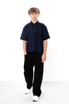 Дитячі джинсові штани для хлопчика NoBrand 140 Чорний (p-20724-248760)