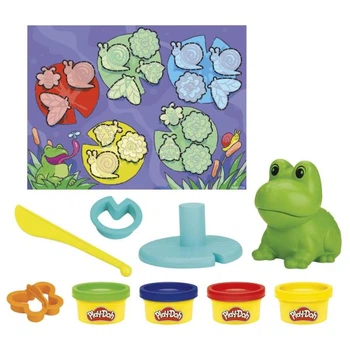 Набор для творчества Play-Doh Лягушки и цвета с пластилином (F6926)