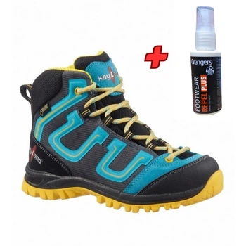 Ботинки треккинговые детские KAYLAND Raptor K GTX Kid Grey/Blue 30 + Подарок Спрей для водостойкой пропитки обуви Grangers Footwear Repel Plus 50 ml