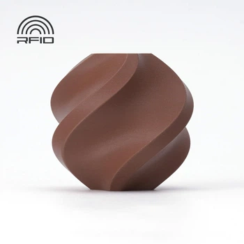 PLA-пластик Філамент Bambu Lab PLA Matte Dark Brown (11801) для 3D-принтера - 1Кг, 1.75mm з Котушкою / Filament With Spool / з RFID чіпом Міткою (NFC)
