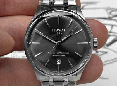 Годинник чоловічий Tissot Chemin des Tourelles T139.807.11.061.00 Automatic 39 mm Swiss Made швейцарський механічний Automatic