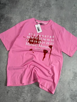 Футболка Maison Margiela 88843 розового цвета, размер M