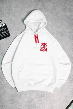 Худи Supreme 88938 белого цвета, размер L