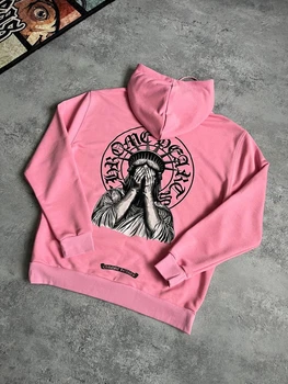Худі Chrome Hearts 88910 рожевого кольору, розмір S