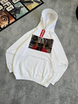 Худи Supreme 88940 белого цвета, размер M