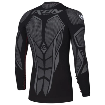 Компрессионная термо мотокофта IXON UNDERGROUND TOP black/white L