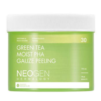 Пилинг пады с экстрактом зеленого чая NEOGEN DERMALOGY Green Tea Moist PHA Gauze Peeling, 30 шт