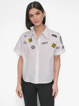 Рубашка хлопковая женская Donna Karan NY (DKNY) 809195091 XS Белая (1160486314)