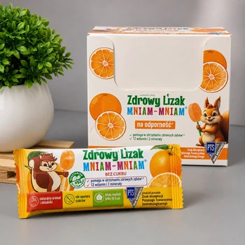 Леденец Zdrowy Lizak Mniam Mniam апельсин 40 шт