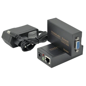 Активный удлинитель VGA сигнала Cat5e / 6e 100м 1080P