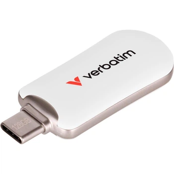 Флеш-накопитель Verbatim Plectra USB-C White 128 GBUSB 3.2 Gen 1 (30229)