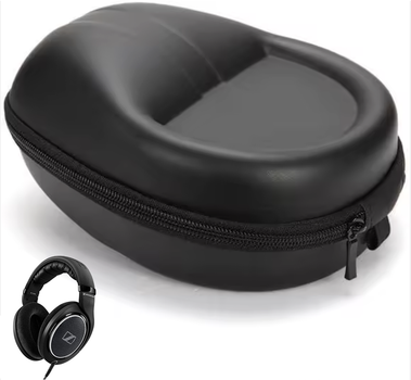 Защитный кейс сумка чехол футляр для наушников Sennheiser HD4.50BT, HD560S, HD200, HD400PRO, HD518, HD558, HD559, HD598 black черный