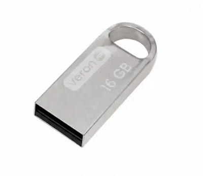 Флешка 16GB USB Veron Metal Series 105, металлический USB накопитель, карта памяти для ПК, ноутбука
