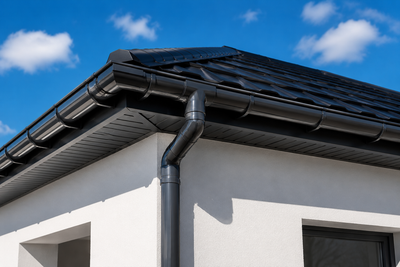 Комплект водостічної системи BRYZA 125/90 на 12 метрів (до 180 м2 даху)