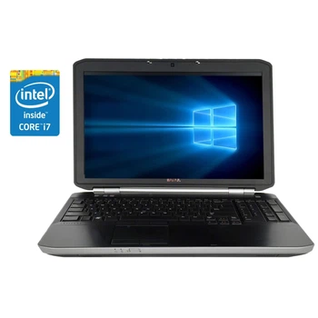 Ноутбук Б-класс Dell Latitude E5520 / 15.6" (1920x1080) TN / Intel Core i7-2640M (2 (4) ядра по 2.8 - 3.5 GHz) / 16 GB DDR3 / 256 GB SSD / Intel HD Graphics 3000 / WebCam / Win 10 б/у