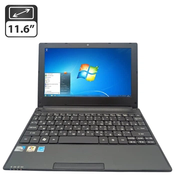 Нетбук eMachines 355 / 11.6" (1366x768) TN / Intel Atom N570 (2 (4) ядра по 1.6 GHz) / 2 GB DDR3 / 80 GB HDD / Intel Graphics / DVD-ROM б/у