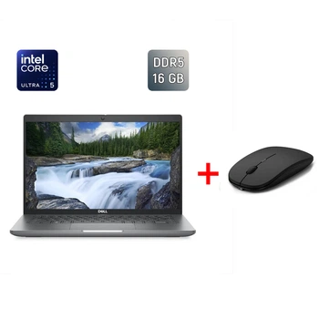Ультрабук Б-клас Dell Latitude 5450 / 14" (1920x1080) IPS / Intel Core Ultra 5 125U (12 (14 ядер по 1.3 - 4.3 GHz) / 16 GB DDR5 / 256 GB SSD / Intel Graphics / WebCam б/в + Подарунок Бездротова миша / USB