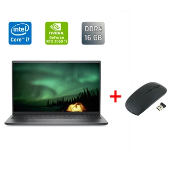 Игровой ноутбук Dell Vostro 15 7510 / 15.6" (1920x1080) IPS / Intel Core i7-11800H (8 (16) ядер по 2.3 - 4.6 GHz) / 16 GB DDR4 / 1000 GB SSD / nVidia GeForce RTX 3050 Ti, 4 GB GDDR6, 128-bit / WebCam / Fingerprint / Windows 11 б/у + Подарок Мышь / USB