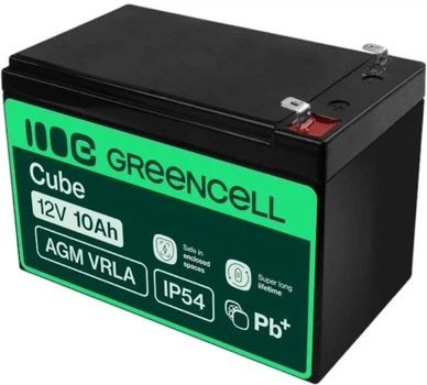 Аккумуляторная батарея Green Cell AGM 12V 10Ah (5907813964121)