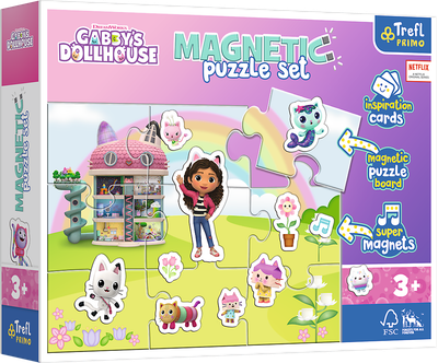 Пазл магнитный Trefl Gabbys Dollhouse - Мир Габи 12 элементов (5900511933833)