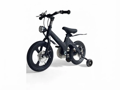 Детский двухколесный велосипед Viccabe Magnesium 11A-16 с рамой из магния и 2 дополнительными колесами Черный
